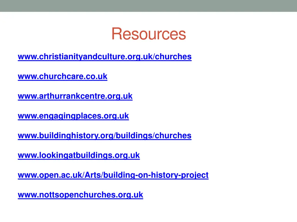 resources