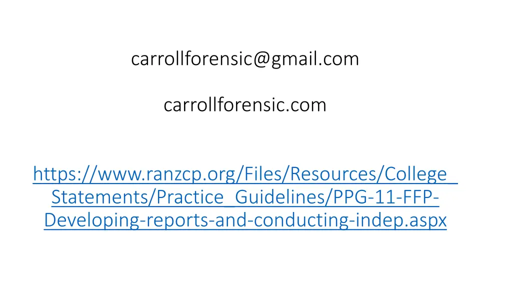carrollforensic@gmail com