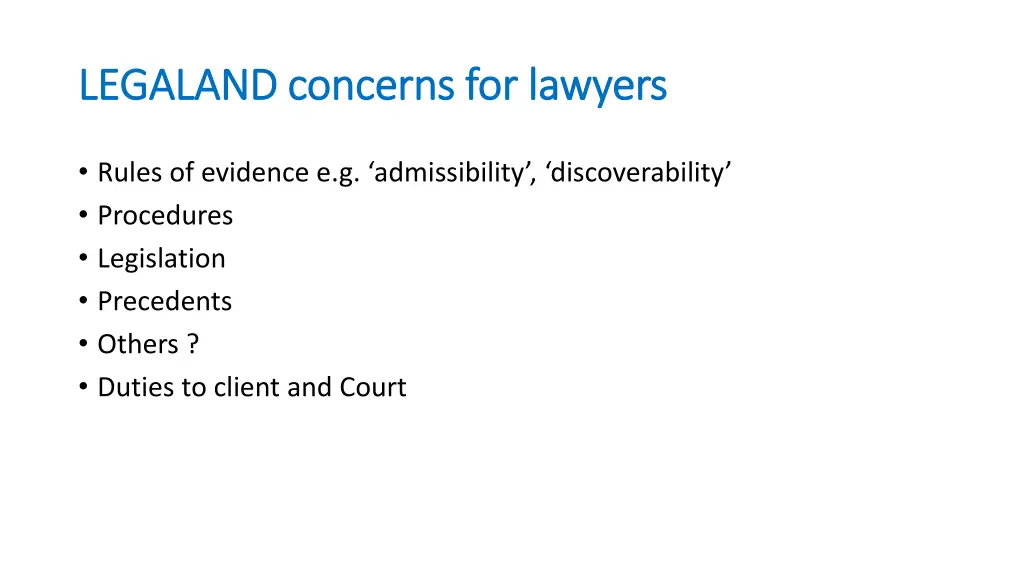 legaland concerns for lawyers legaland concerns