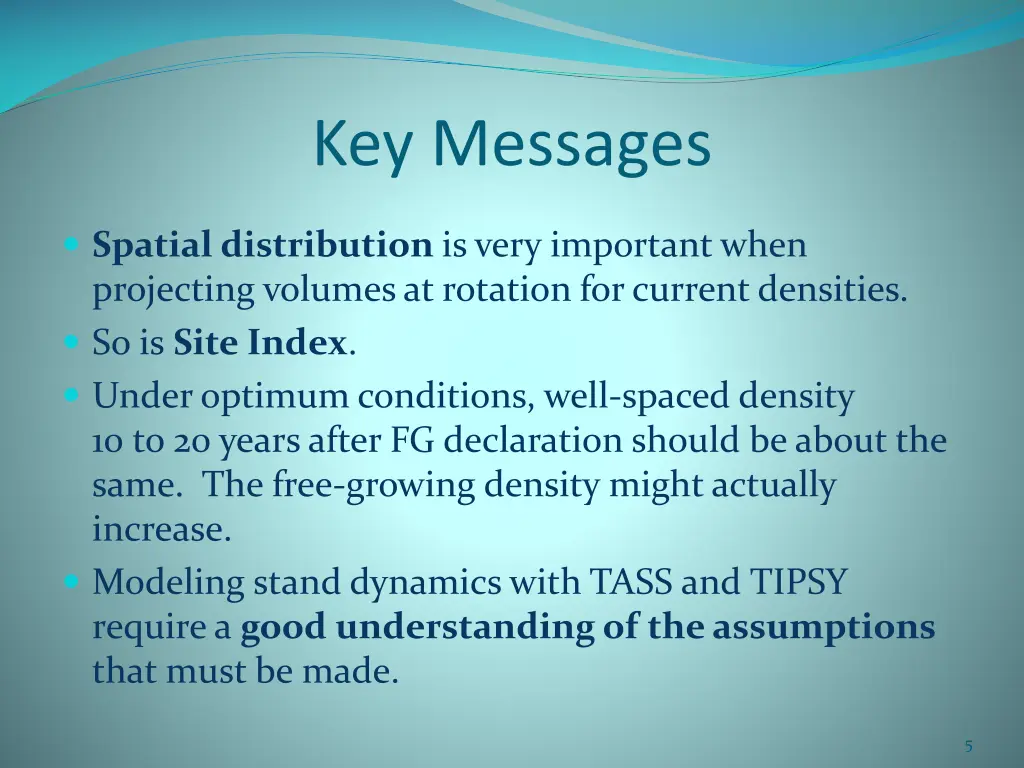 key messages 1