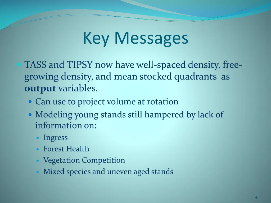 key messages