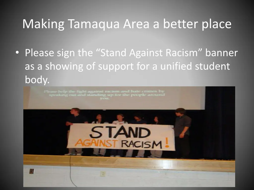 making tamaqua area a better place