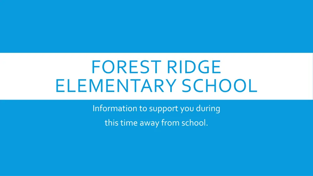 forest ridge elementary school