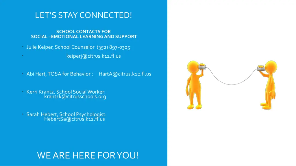 let s stay connected