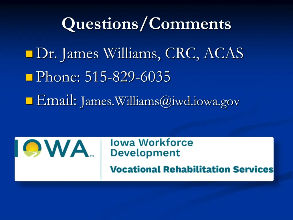 questions comments