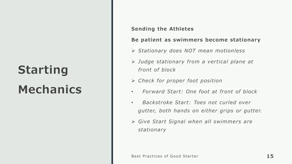 sending the athletes