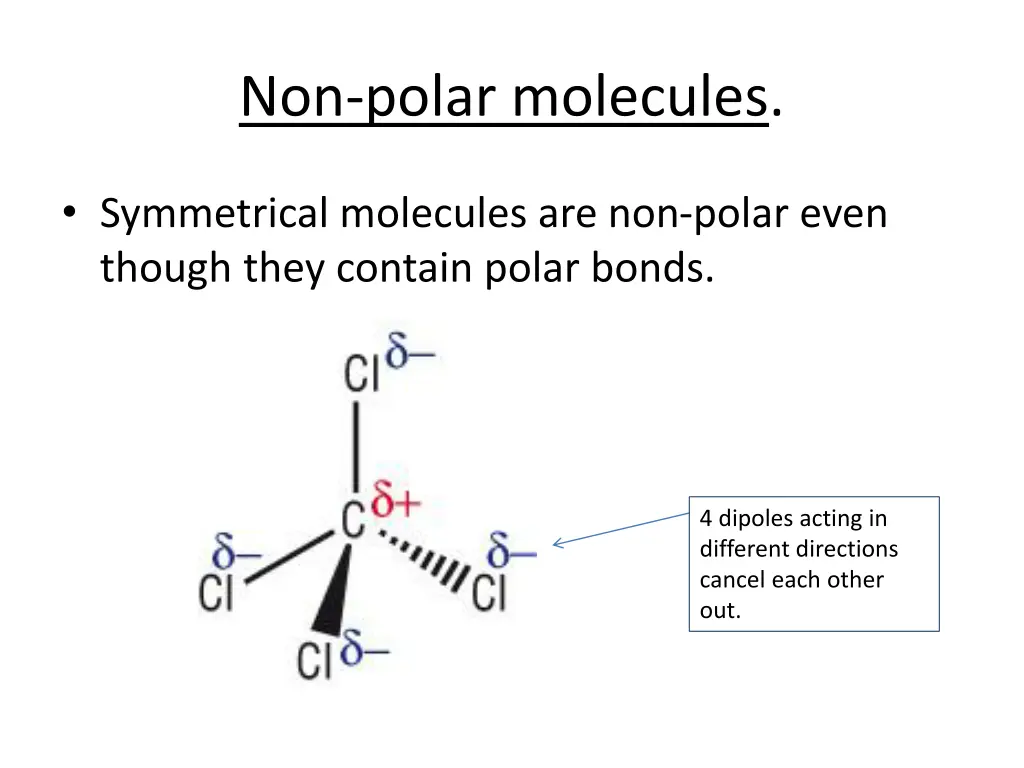 non polar molecules