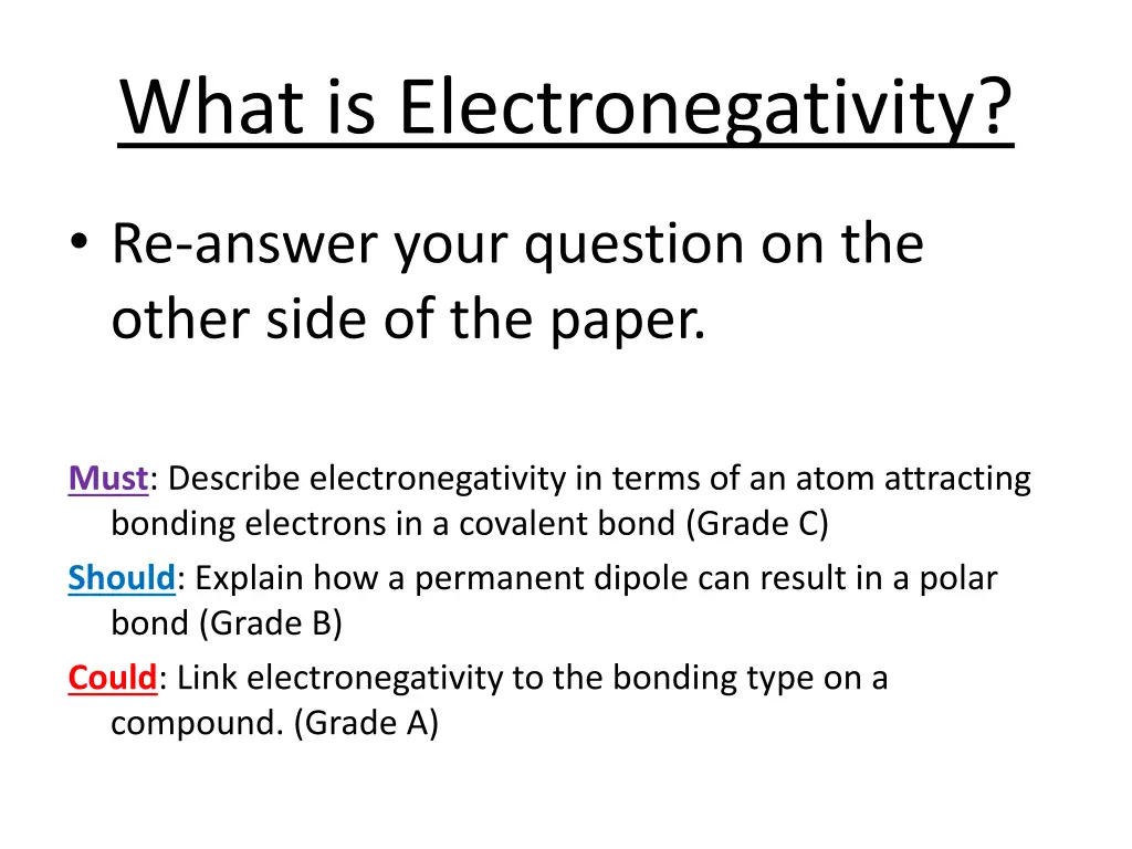 what is electronegativity 1