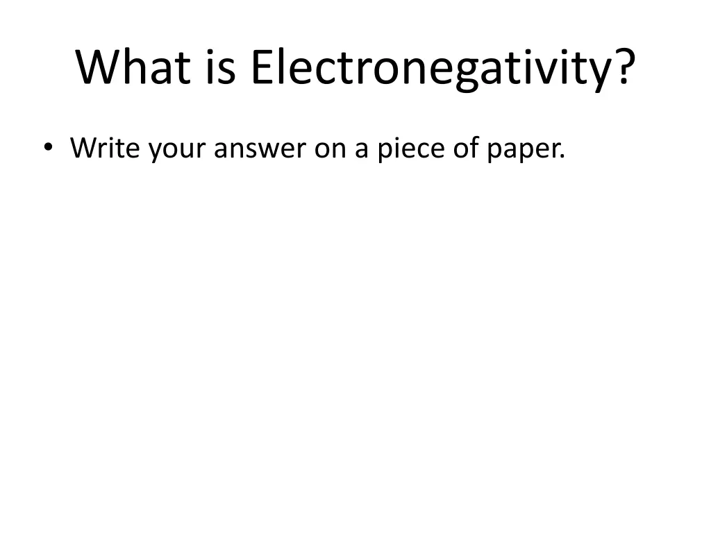 what is electronegativity