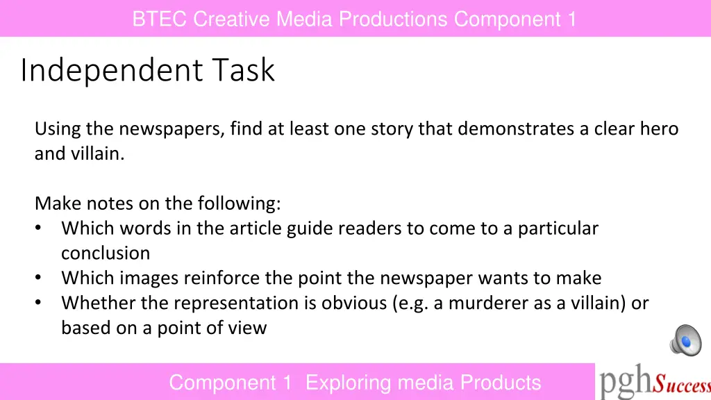btec creative media productions component 1 4