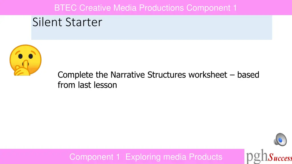 btec creative media productions component 1