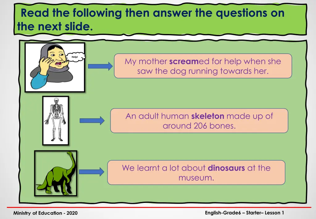 read the following then answer the questions 1