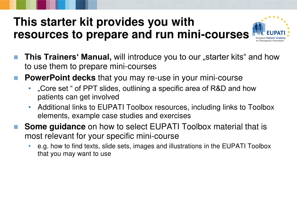 this starter kit provides you with resources