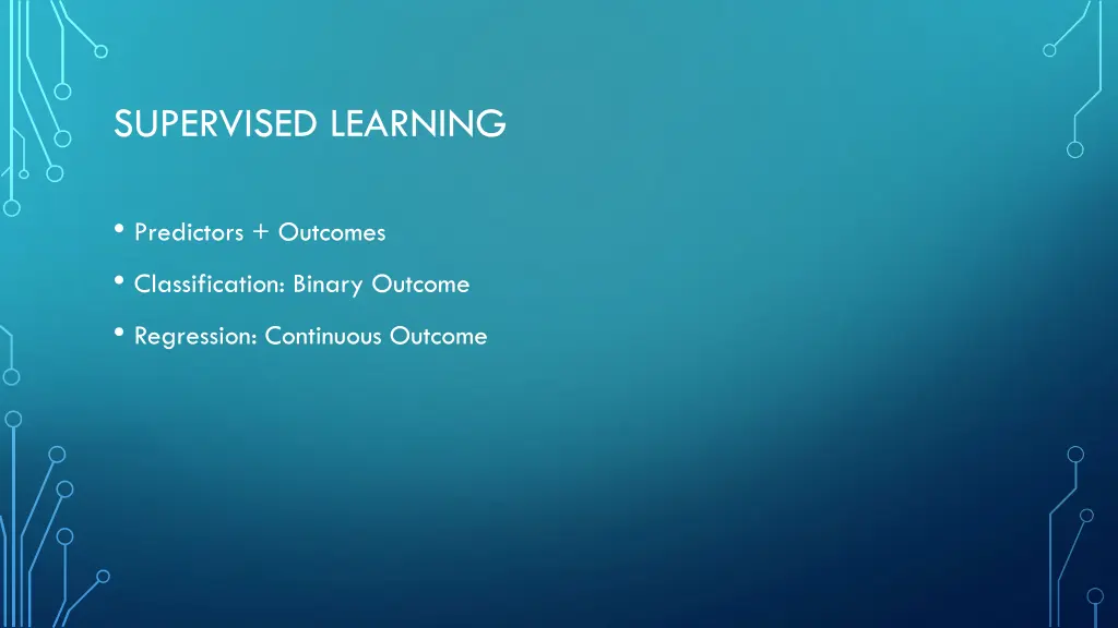 supervised learning