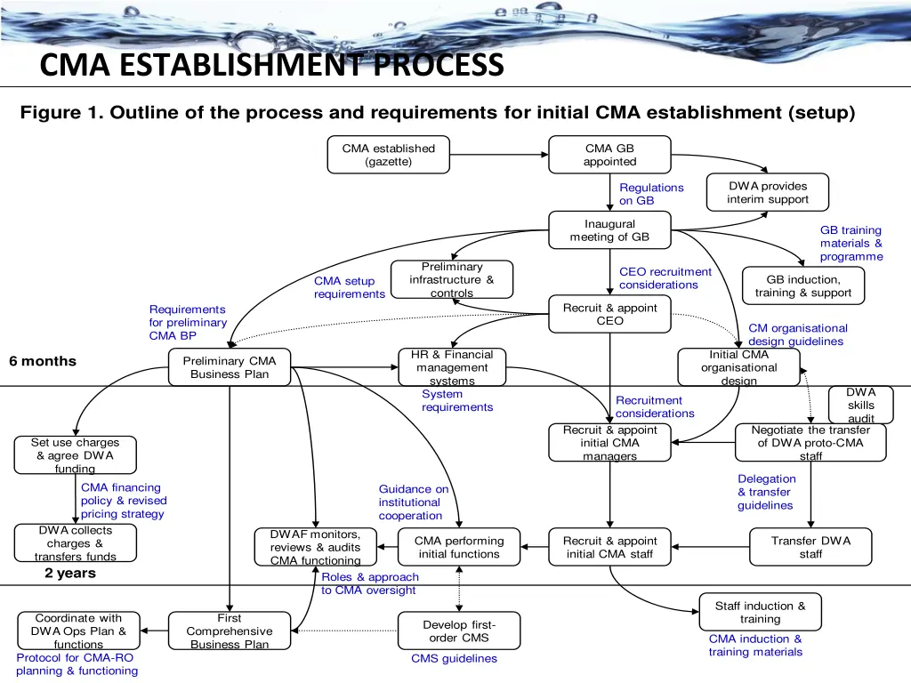 cma establishment process