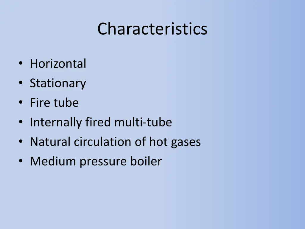 characteristics