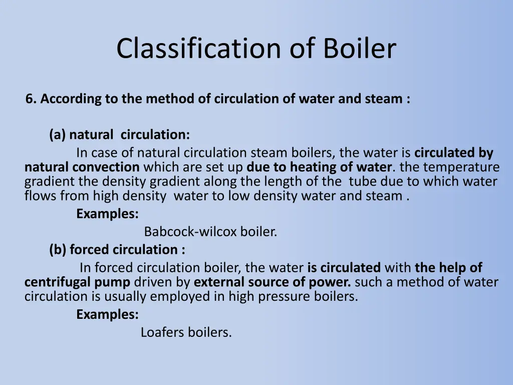 classification of boiler 5
