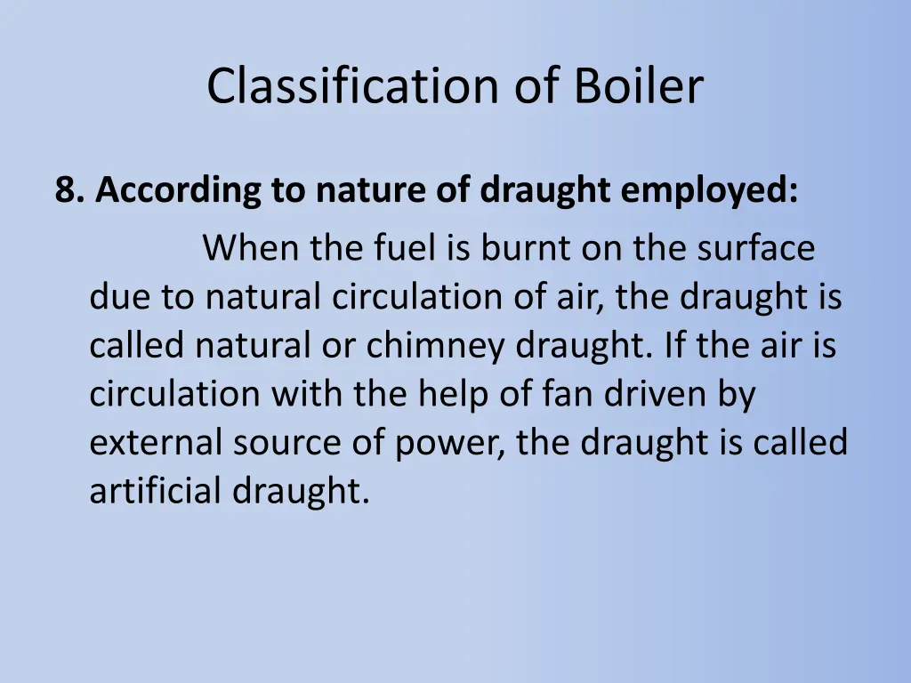 classification of boiler 7
