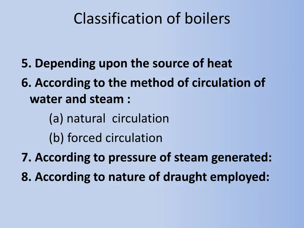 classification of boilers 1