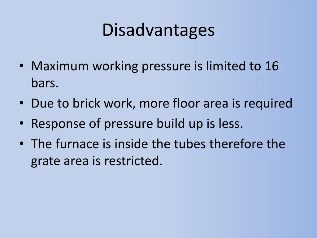 disadvantages 1