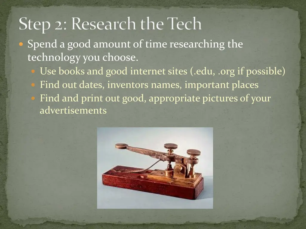 spend a good amount of time researching