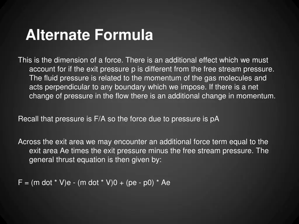 alternate formula