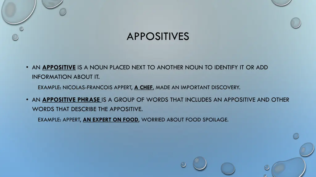 appositives