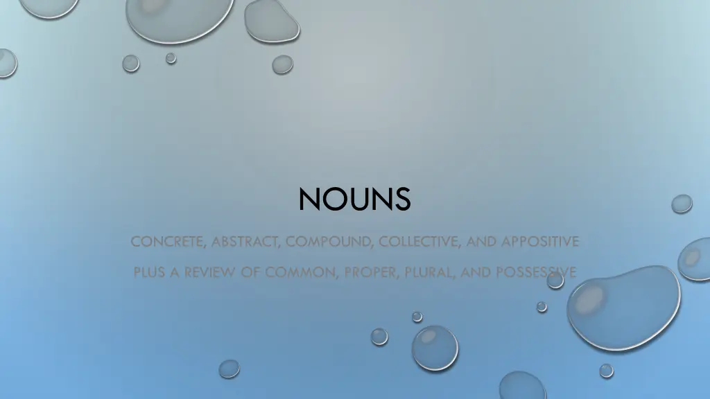 nouns
