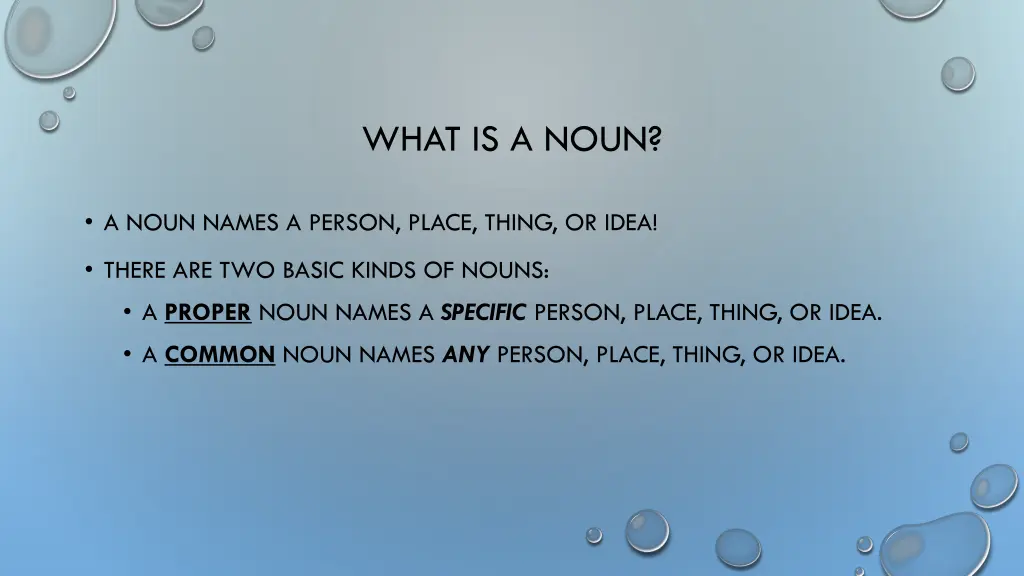 what is a noun