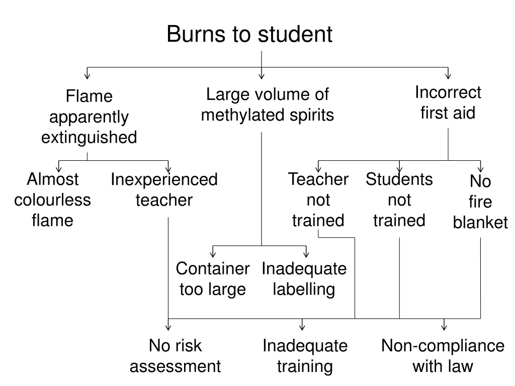 burns to student