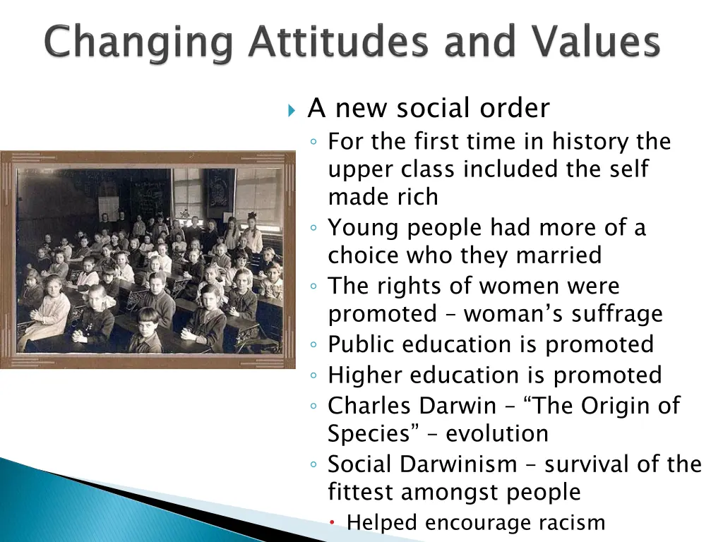 a new social order for the first time in history