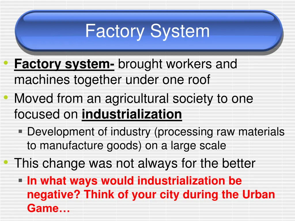 factory system