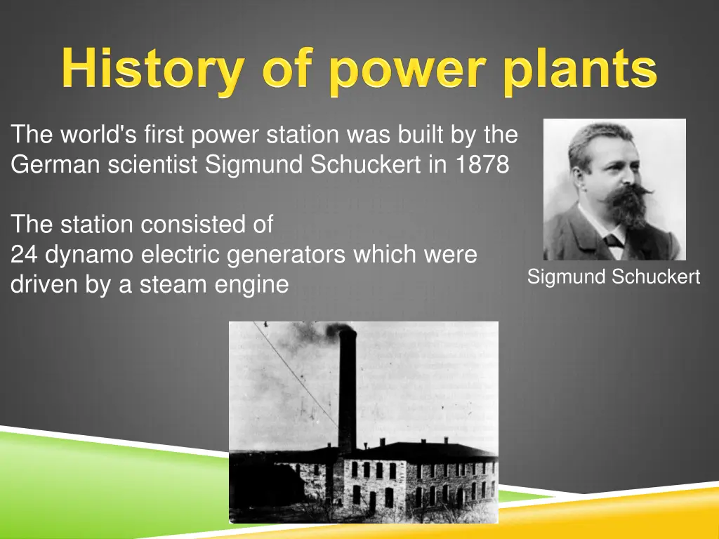 the world s first power station was built