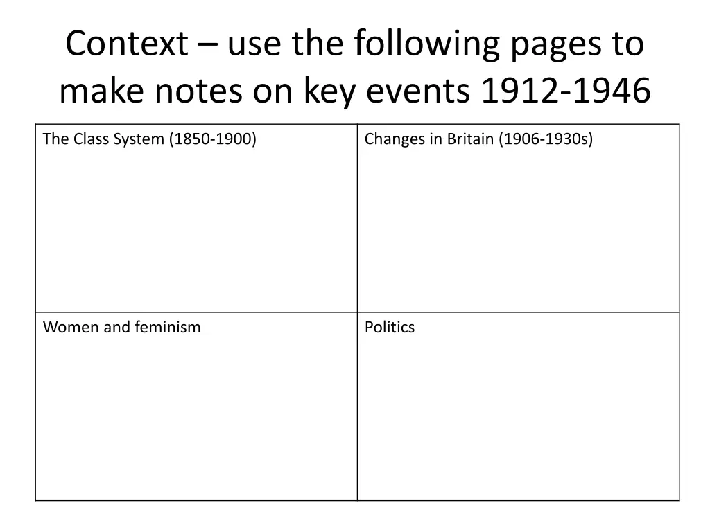context use the following pages to make notes