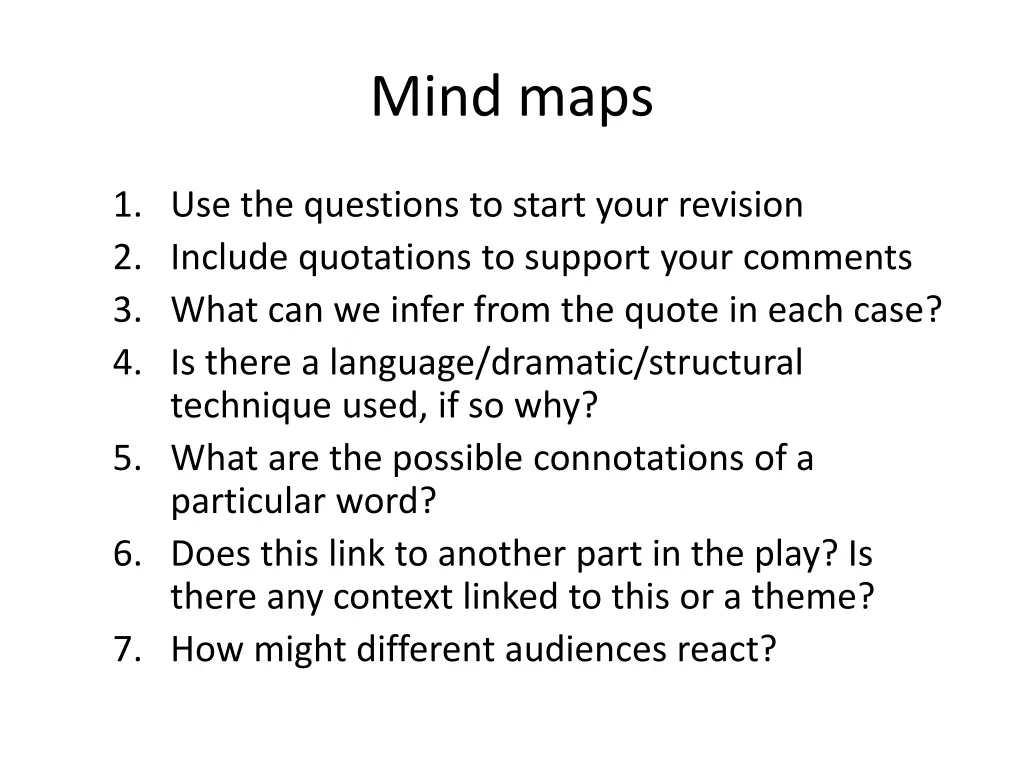 mind maps