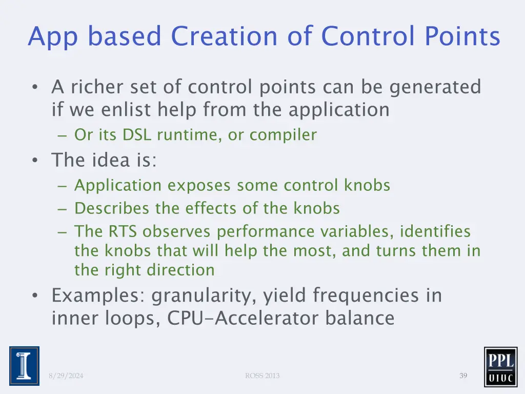 app based creation of control points