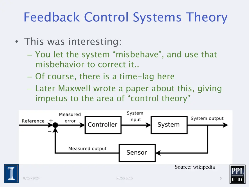 feedback control systems theory