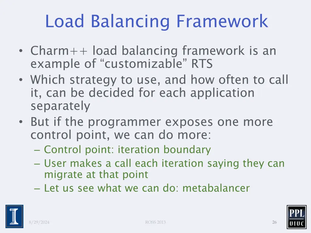 load balancing framework