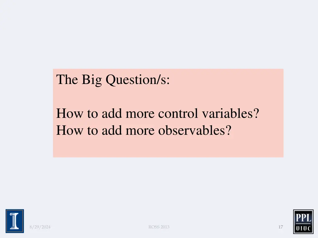 the big question s