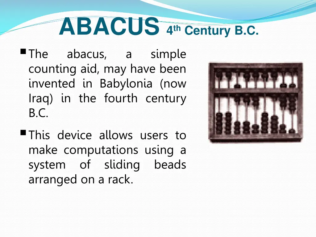 abacus 4 th century b c