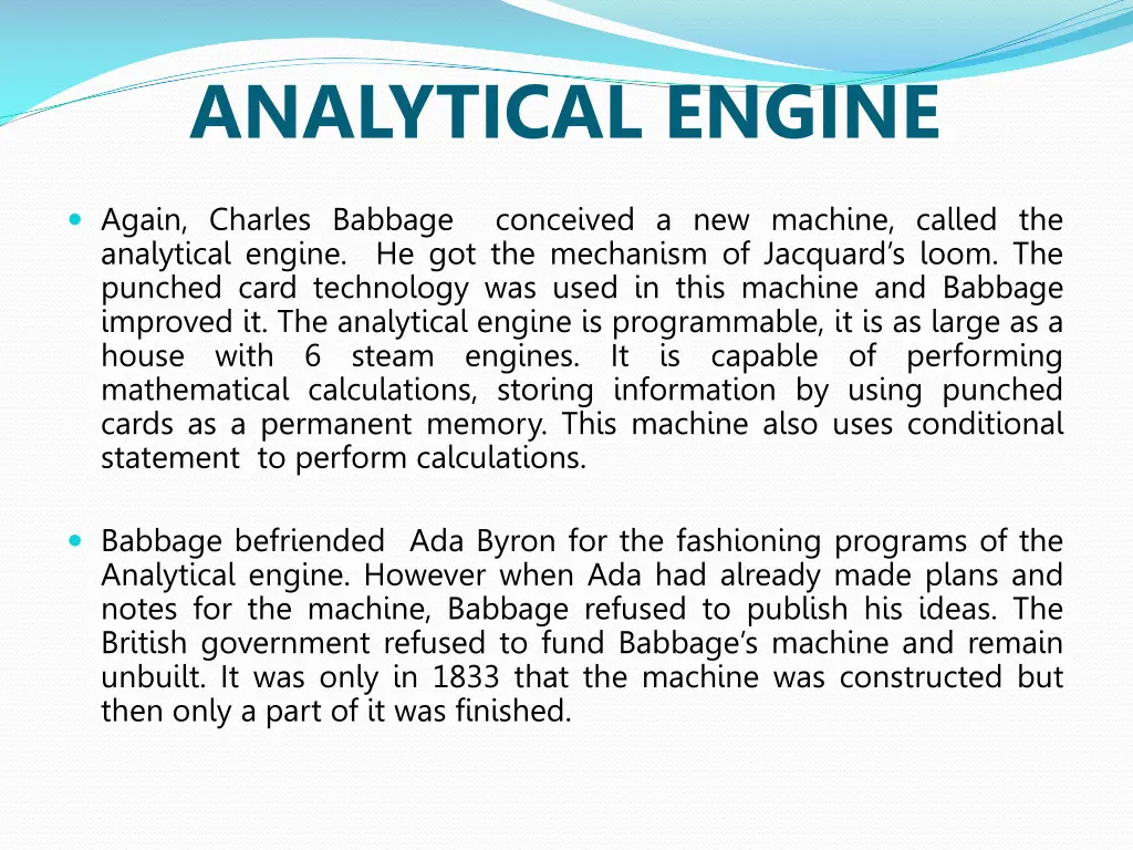 analytical engine
