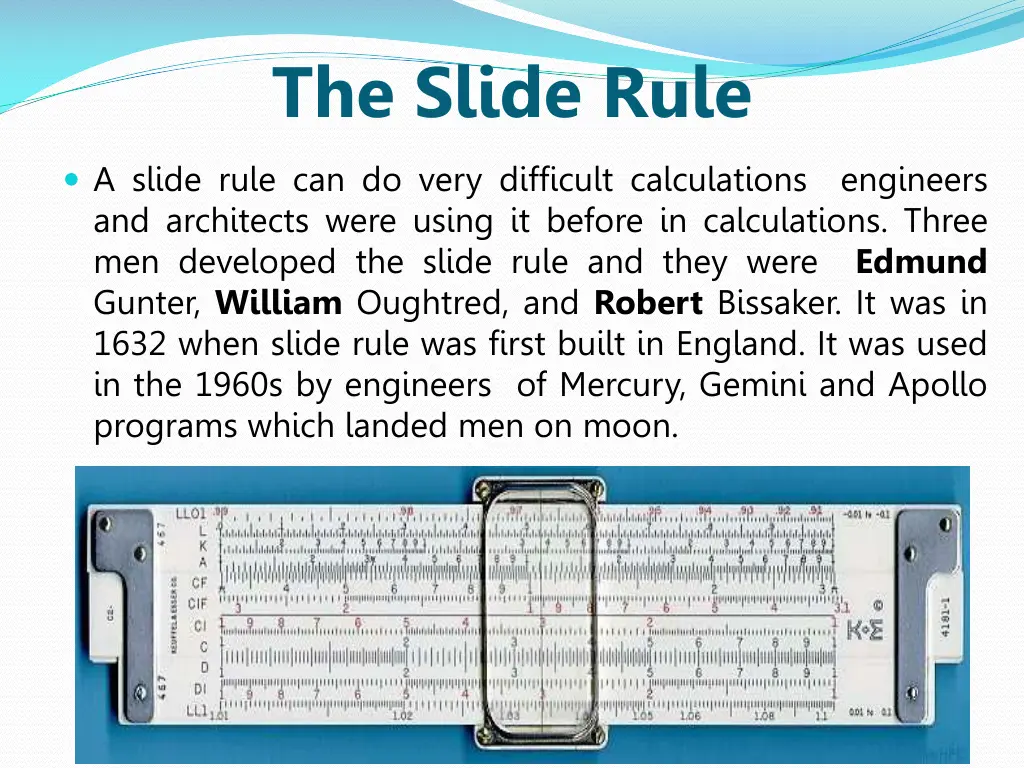 the slide rule