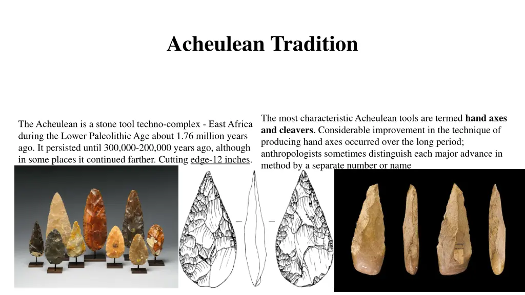 acheulean tradition