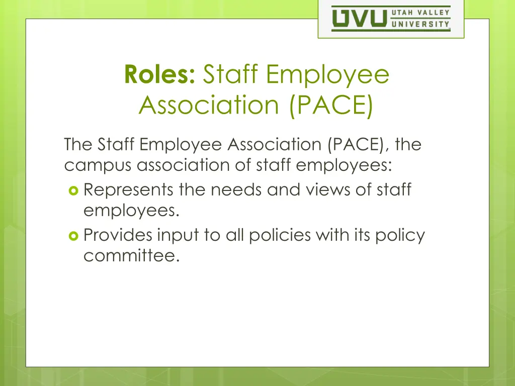 roles staff employee association pace