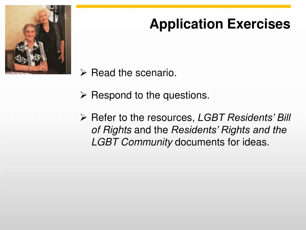 application exercises