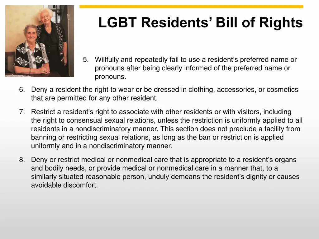 lgbt residents bill of rights 1