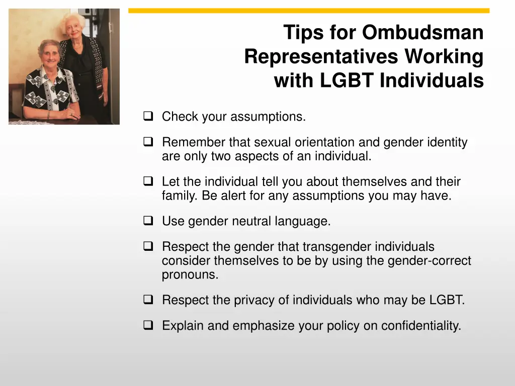 tips for ombudsman representatives working with