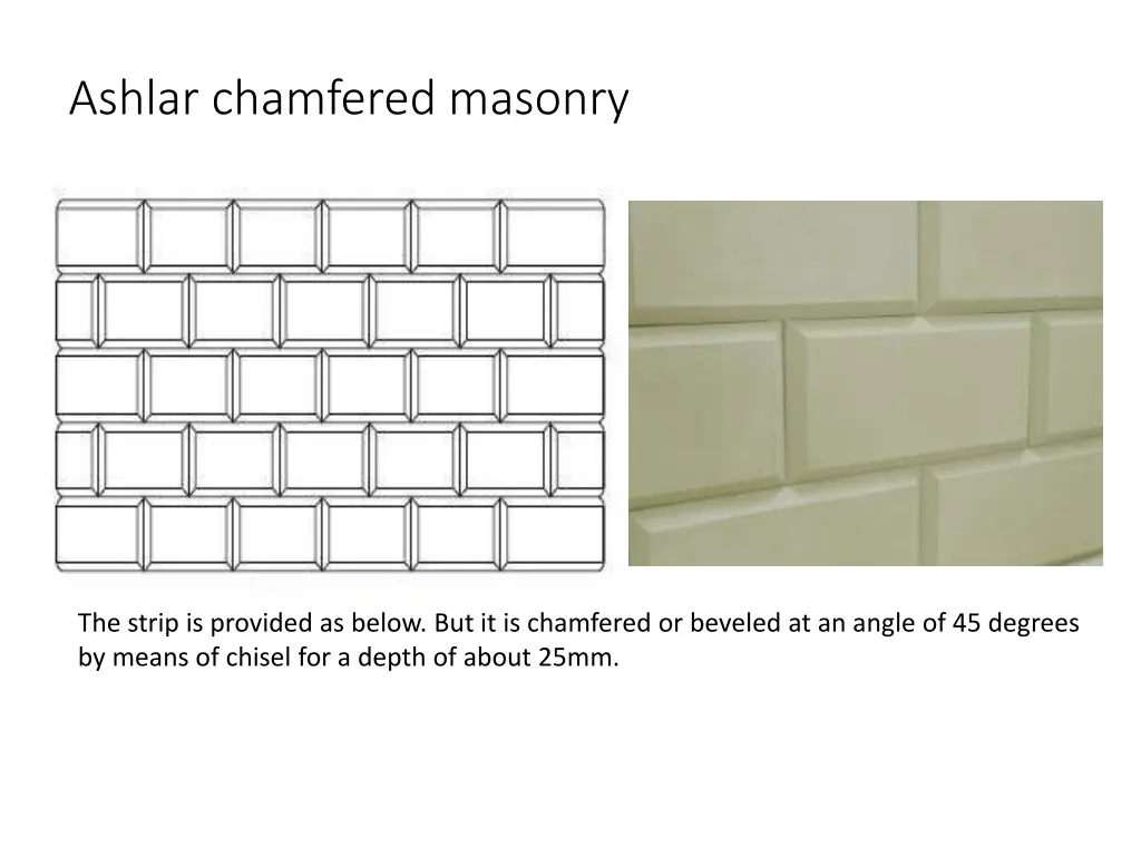 ashlar chamfered masonry