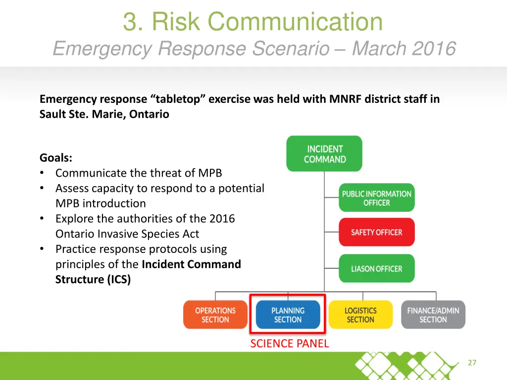 3 risk communication emergency response scenario
