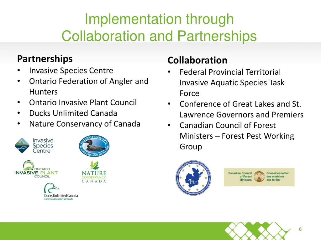 implementation through collaboration